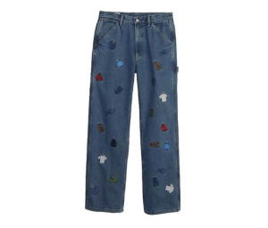 Buy Gap Re-Issue × Sean Wotherspoon Embroidered Denim Relaxed Carpenter Jeans with Washwell Light Denim at Sasom – Authentic and Ready to Ship