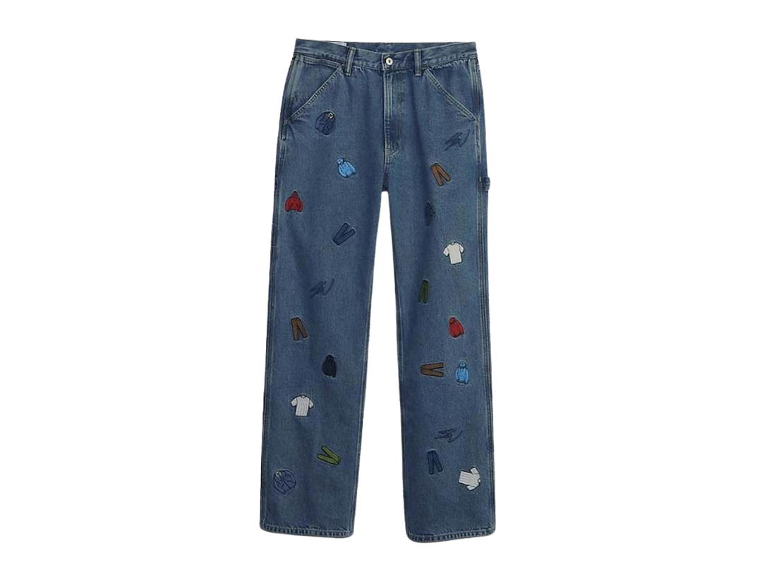 Gap Gap Re-Issue × Sean Wotherspoon Embroidered Denim Relaxed Carpenter Jeans with Washwell Light Denim