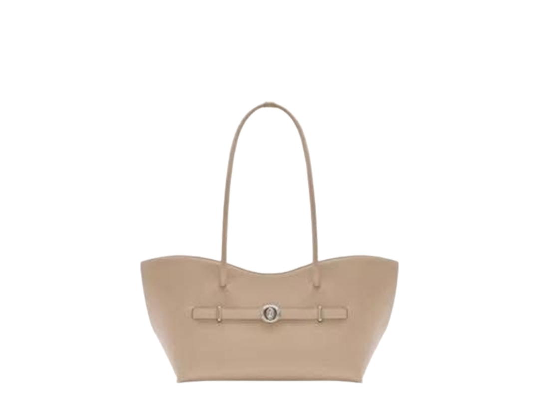 Garmenti Garmenti The Baxter Bag In Leather Sand With SIlver Hardware