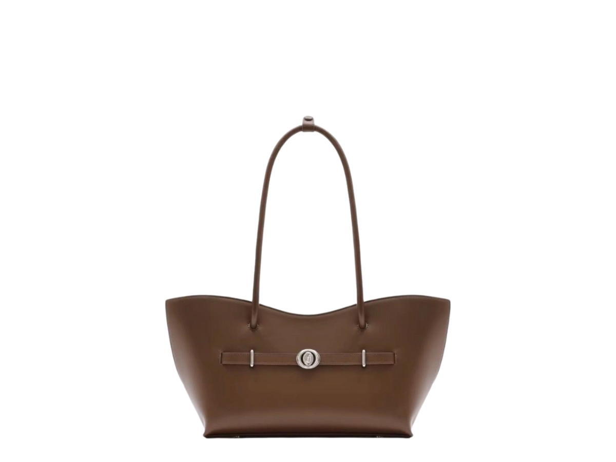 Garmenti Garmenti The Baxter Bag In Leather Wood With Silver Hardware