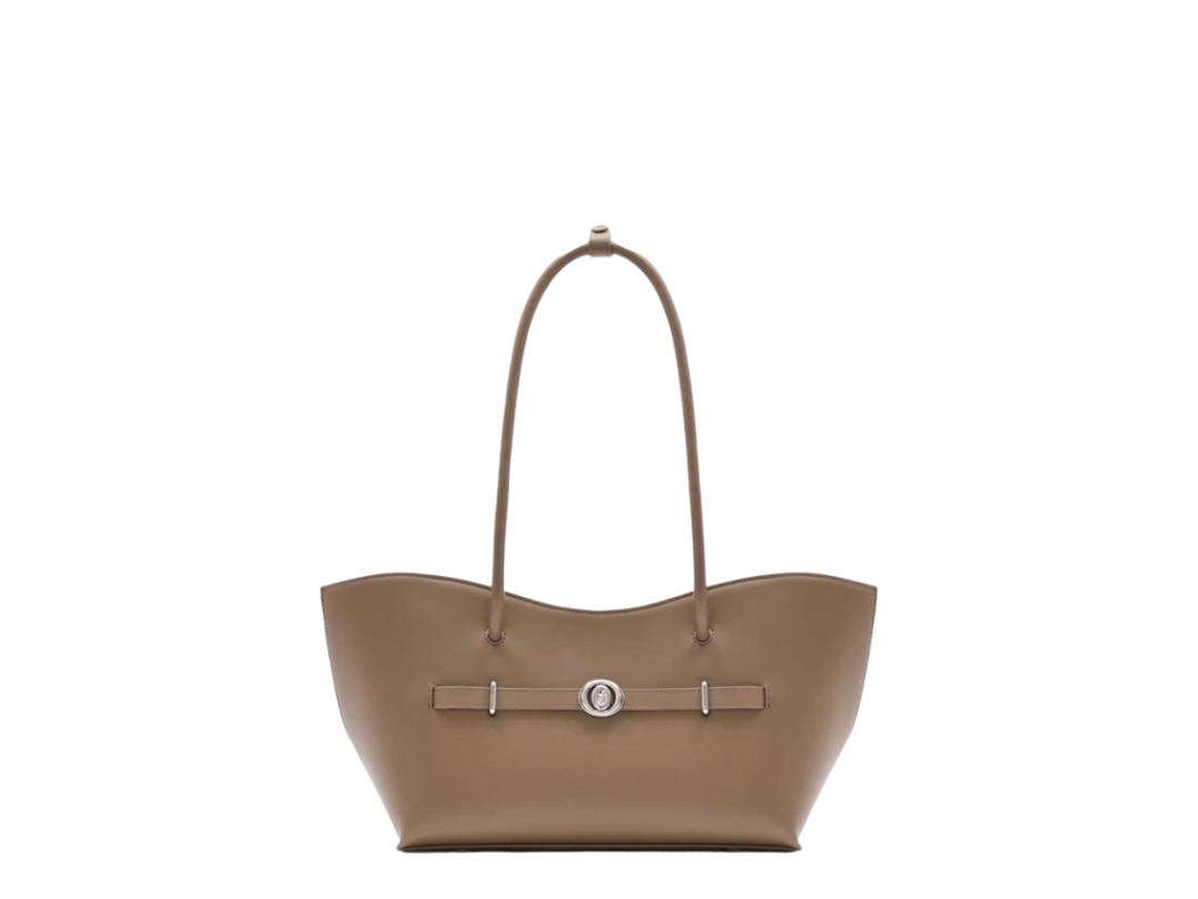 Garmenti Garmenti The Baxter Bag In Tobacco Leather With Silver Hardware