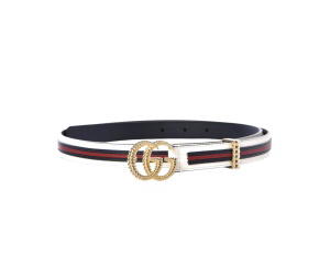 Buy Gucci Calfskin Torchon Double Belt Off White Blue Red at Sasom – Authentic and Ready to Ship