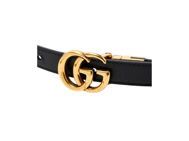 Gucci Gucci GG Marmont Reversible Belt Gold-Tone Beige - view 3