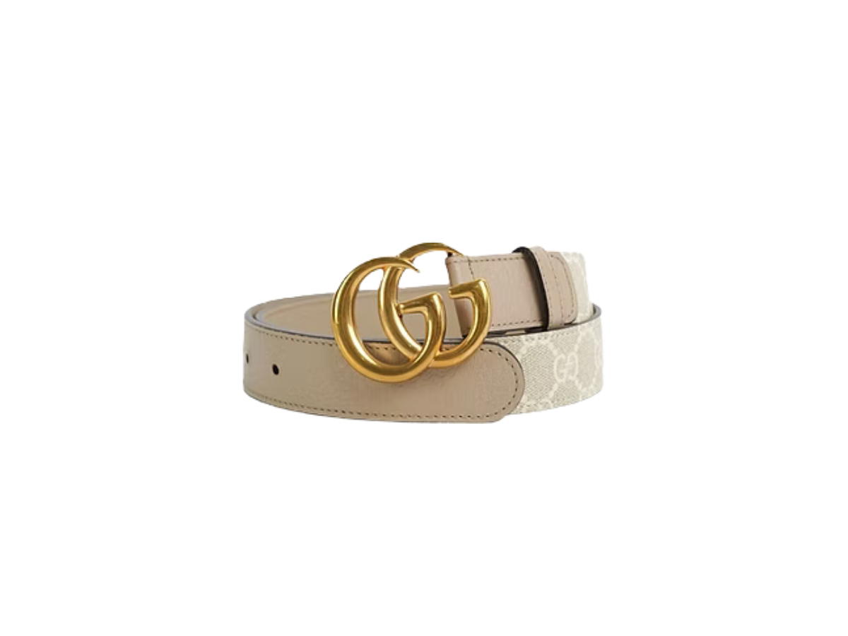 Gucci Gucci GG Supreme Belt Beige