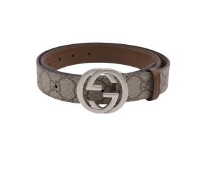 Buy Gucci GG Supreme Interlocking G Belt Beige at Sasom – Authentic and Ready to Ship