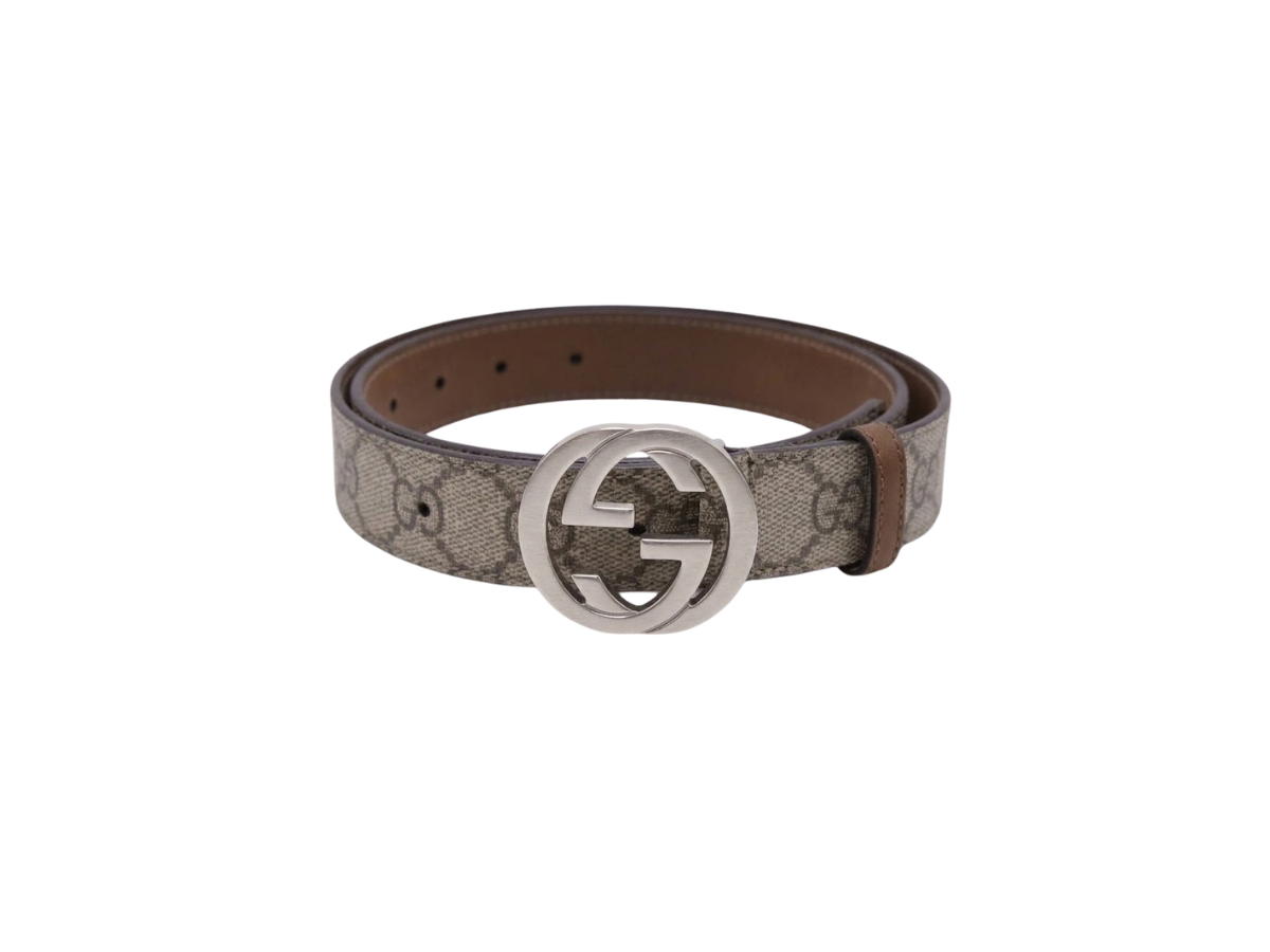 Gucci Gucci GG Supreme Interlocking G Belt Beige