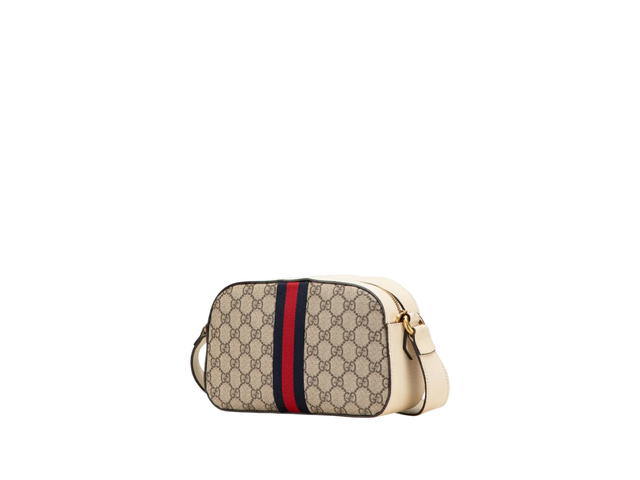 Gucci Gucci Small GG Supreme Textured Web Ophidia Camera Bag Crossbody Bag Beige - view 2