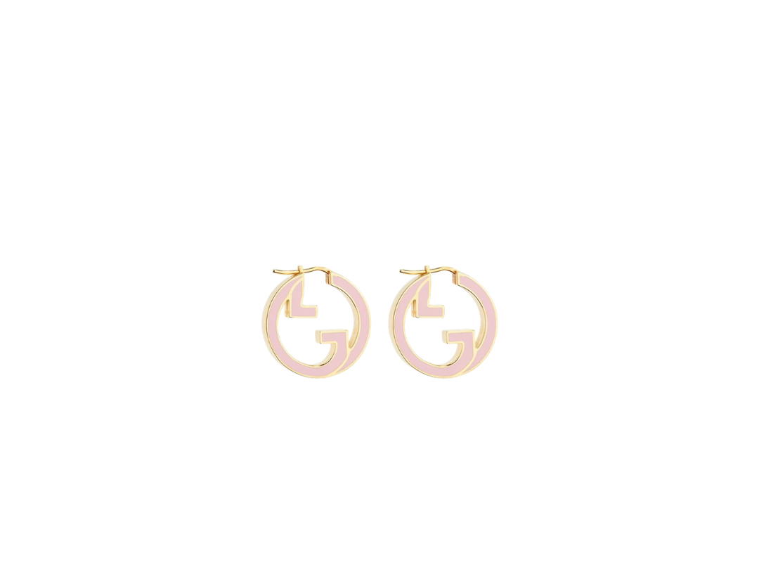 Gucci Gucci Blondie Hoop Earrings Pink