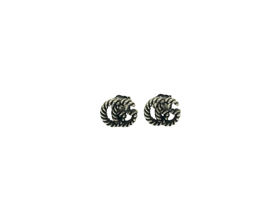 Gucci Gucci Logo GG Marmont Double G Accessories Pierce Silver