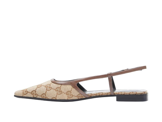 Gucci Gucci Slingback Ballet Flats Beige - view 2