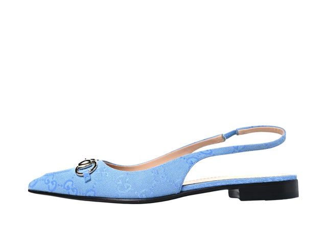 Gucci Gucci Slingback Ballet Flat Light Blue - view 2