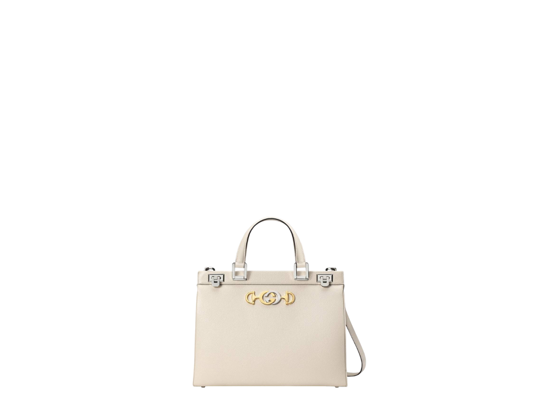 Gucci Gucci Zumi Top Handle Bag Beige