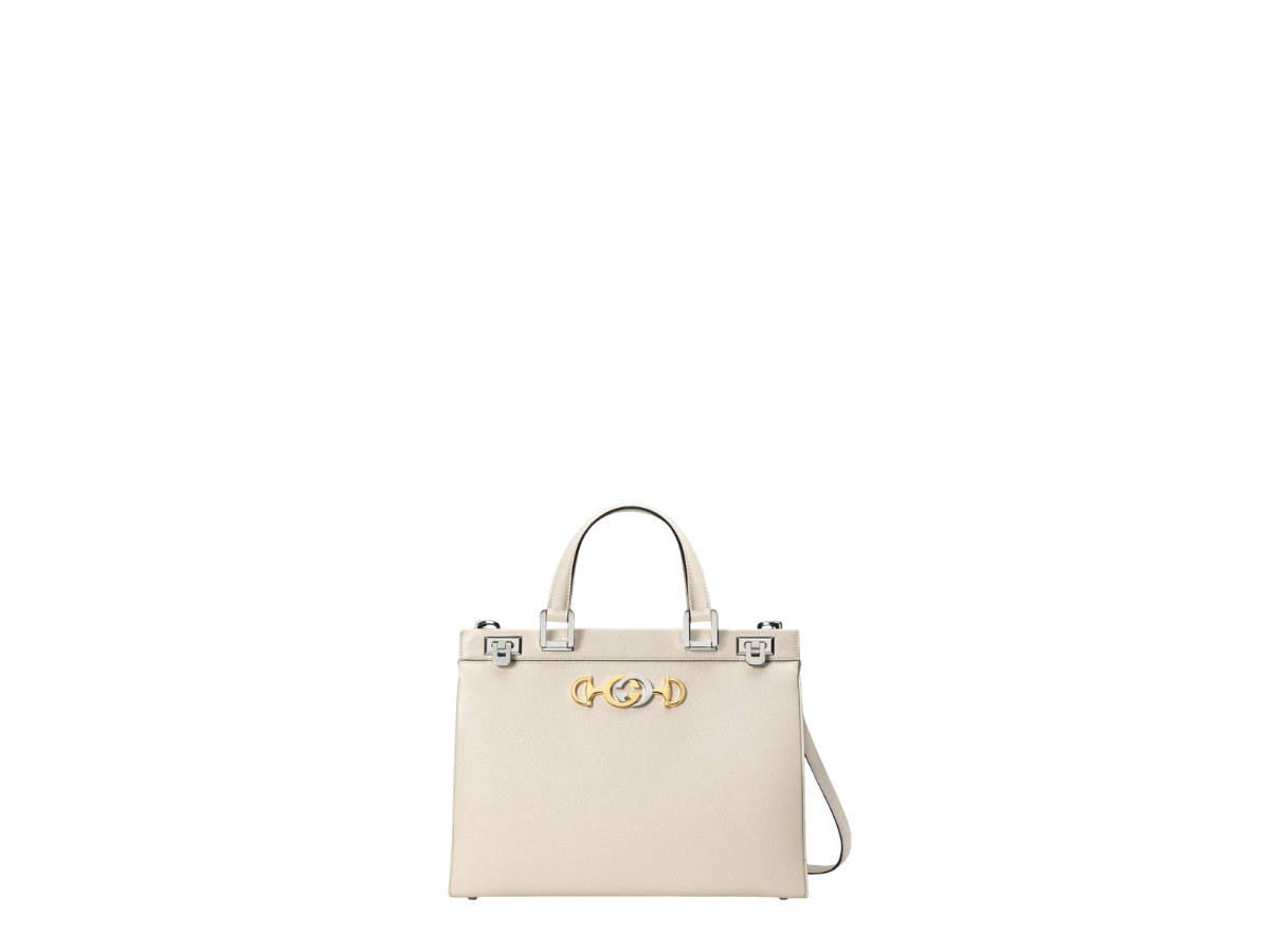 Gucci Gucci Zumi Top Handle Bag Beige