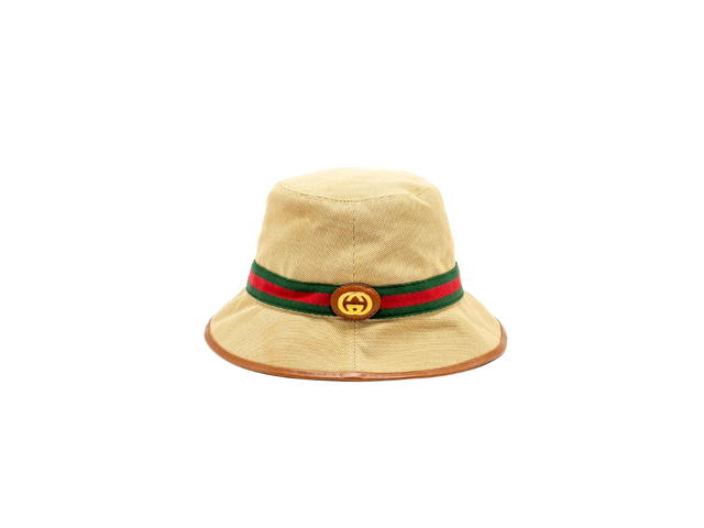 Gucci Gucci Bucket Hat Canvas GHW Brown - view 1