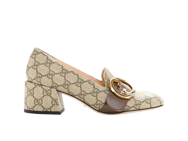 Gucci Gucci GG Supreme Monogram Blondie Pumps Beige  (W) - view 1