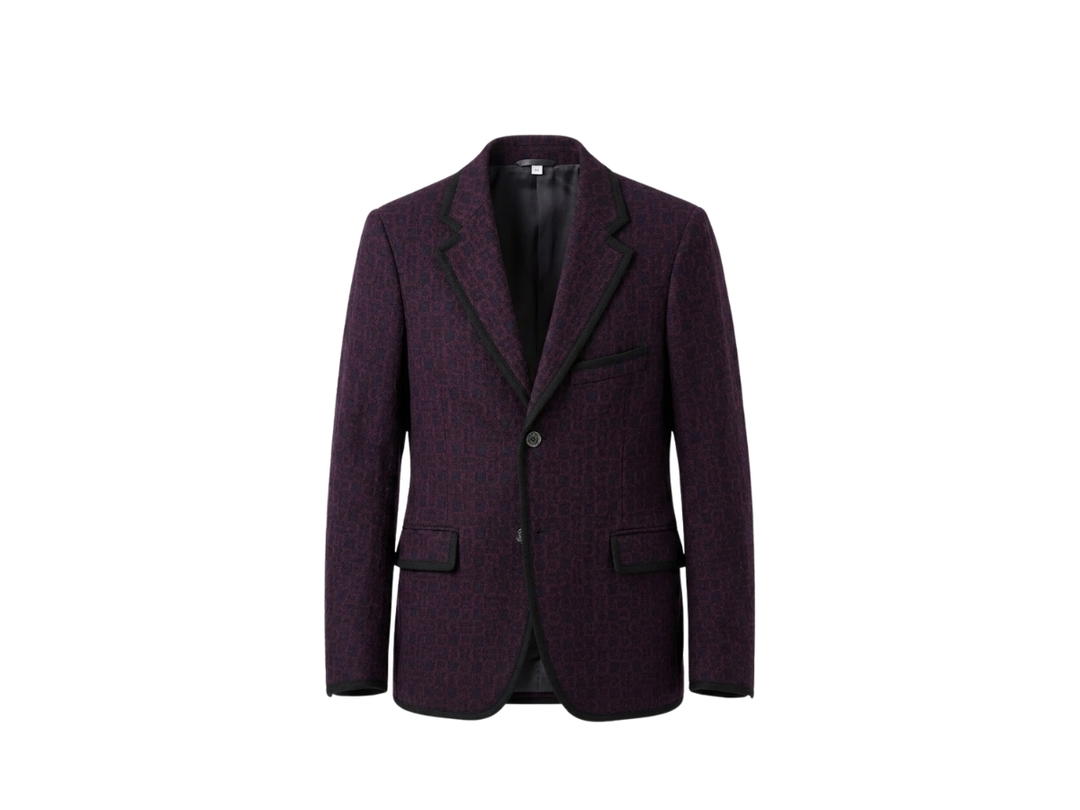 Gucci Gucci Tailored Jacket Burgundy Navy