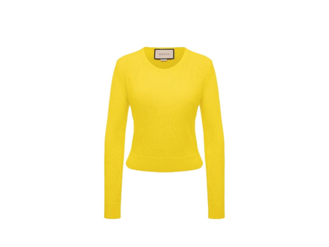 Gucci Gucci Wool Pullover Yellow (Women's)