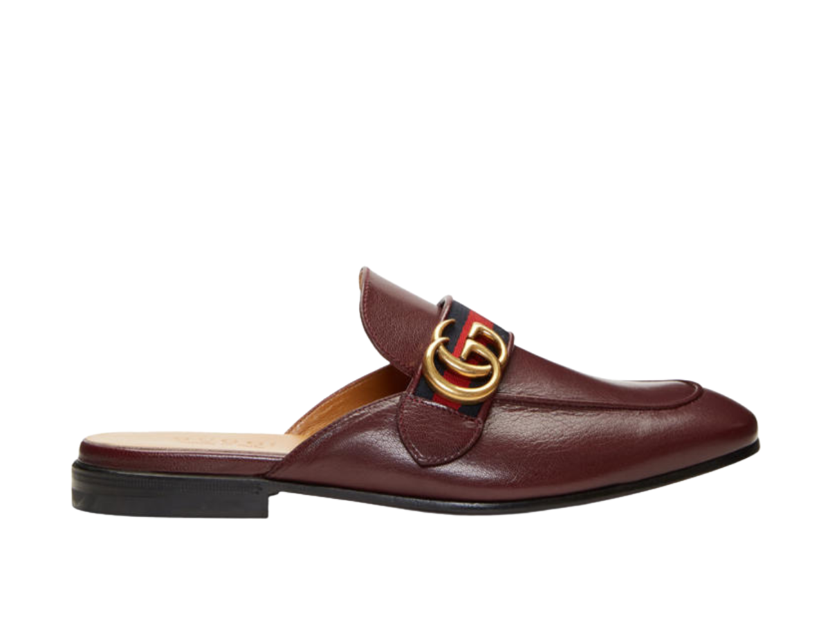 Gucci Gucci GG Kings Slip-On Loafers Burgundy