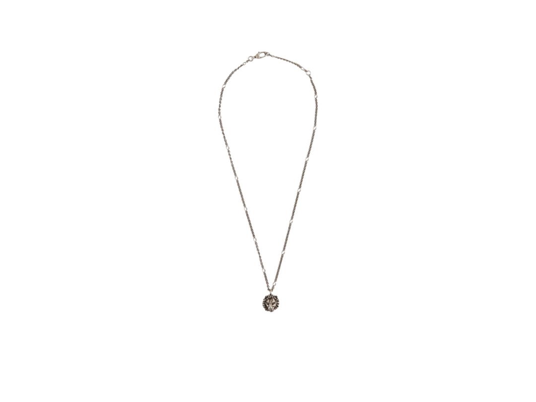 Gucci Gucci Lion Pendant Necklace Silver