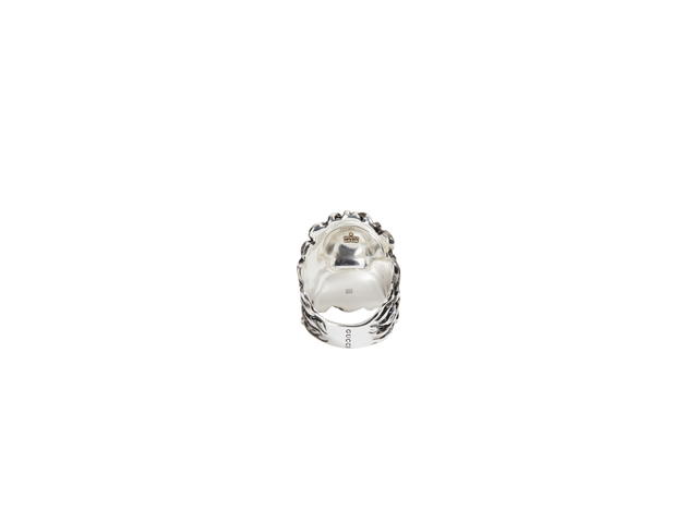 Gucci Gucci Lion Head Ring With Crystal Silver - view 2