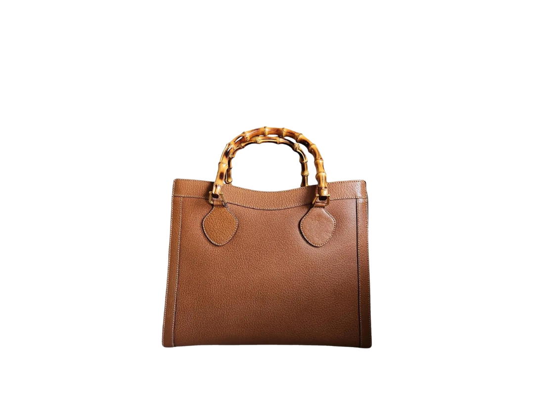 Gucci Gucci Diana Bamboo Leather Tote Camel
