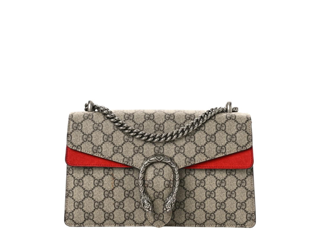 Gucci Gucci Dionysus Shoulder Bag Beige Red