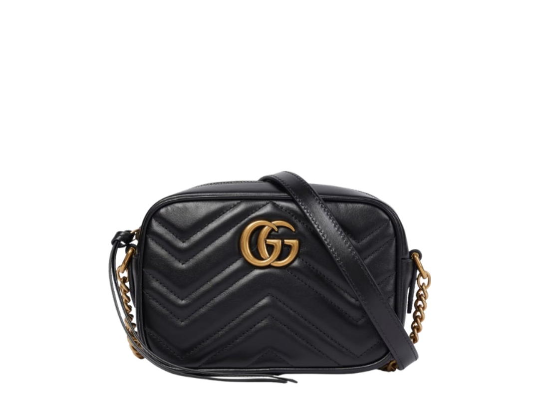 Gucci Gucci GG Marmont Mini Crossbody Bag Black