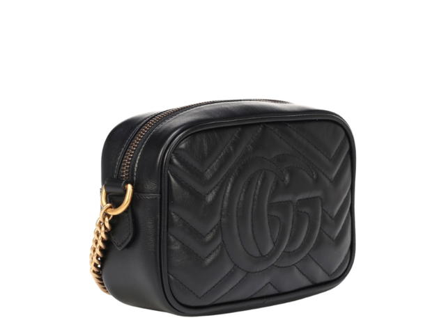 Gucci Gucci GG Marmont Mini Crossbody Bag Black - view 3
