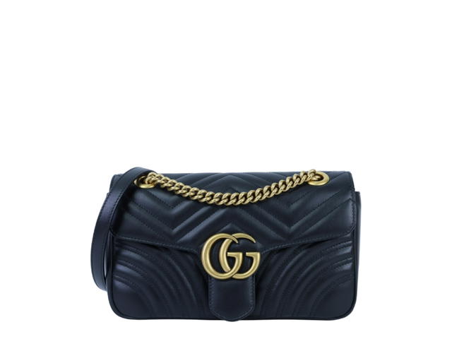 Gucci Gucci Gg Marmont Medium Shoulder Bag Black - view 1