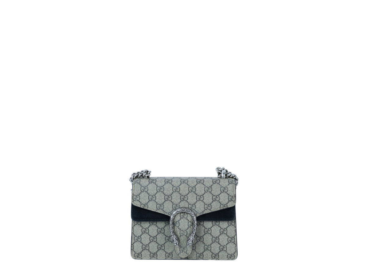 Gucci Gucci GG Supreme Dionysus Crossbody Bag Beige