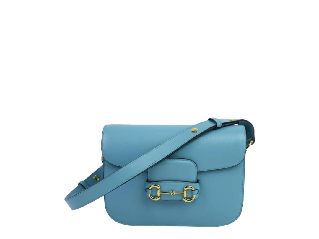 Gucci Gucci Horsebit 1955 Small Shoulder Bag Blue