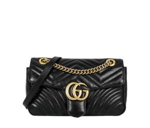 Buy Gucci Marmont 26 GG Matelasse Shoulder Bag Black at Sasom – Authentic and Ready to Ship