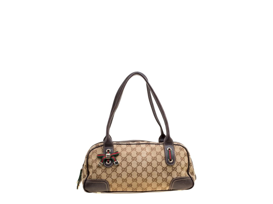 Gucci Gucci Princy Boston Bag Beige Ebony