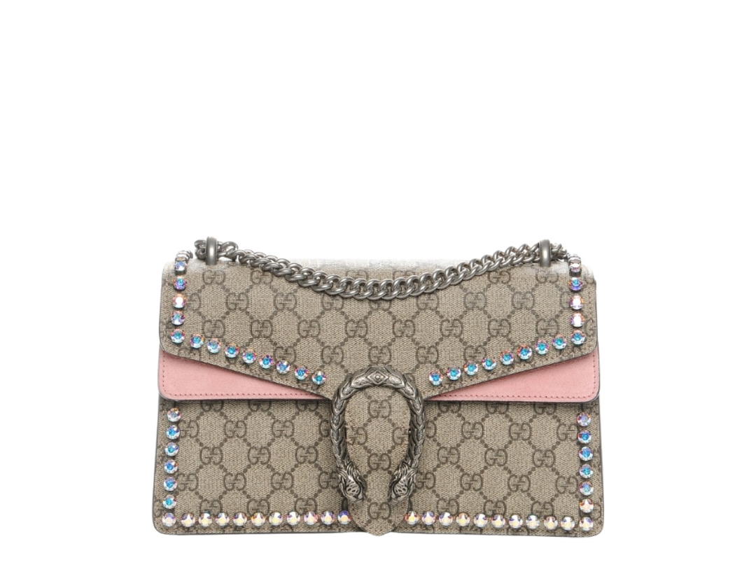 Gucci Gucci Small Dionysus Shoulder Bag Beige Ebony