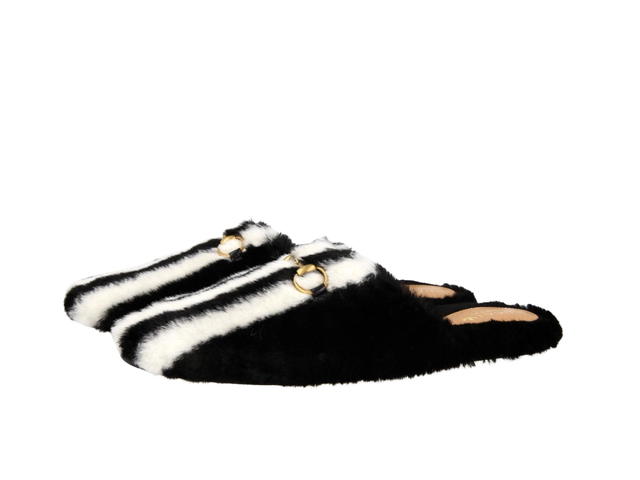 Gucci Gucci x adidas Horsebit Anna Fury Mules Sandals Shoes Black (W) - view 2