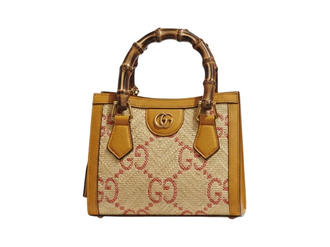Gucci Gucci Diana Mini Tote Bag With Bamboo handles Brown Beige Pink