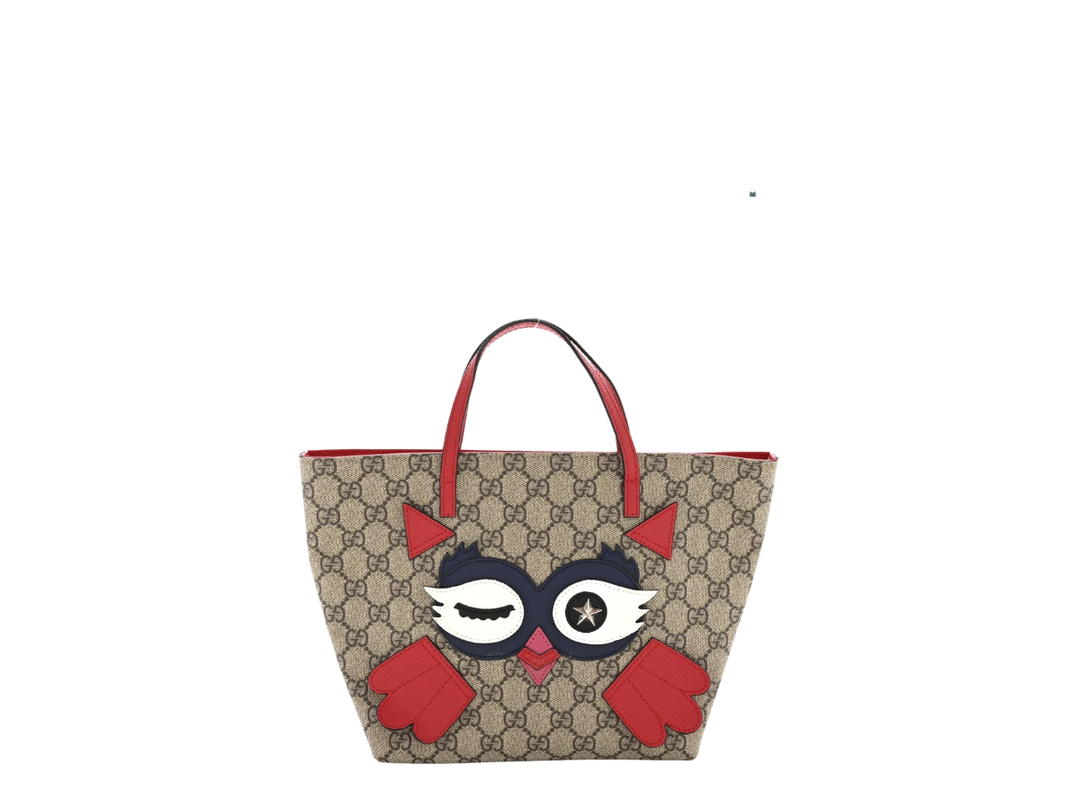 Gucci Gucci Kids Owl Tote Beige
