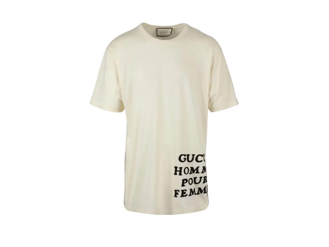 Gucci Gucci Homme Pour Femme T-shirt Ivory