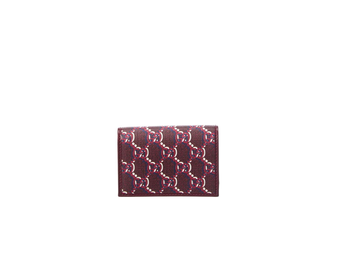 Gucci Gucci Gg Shadow Card Holder Wallet Red