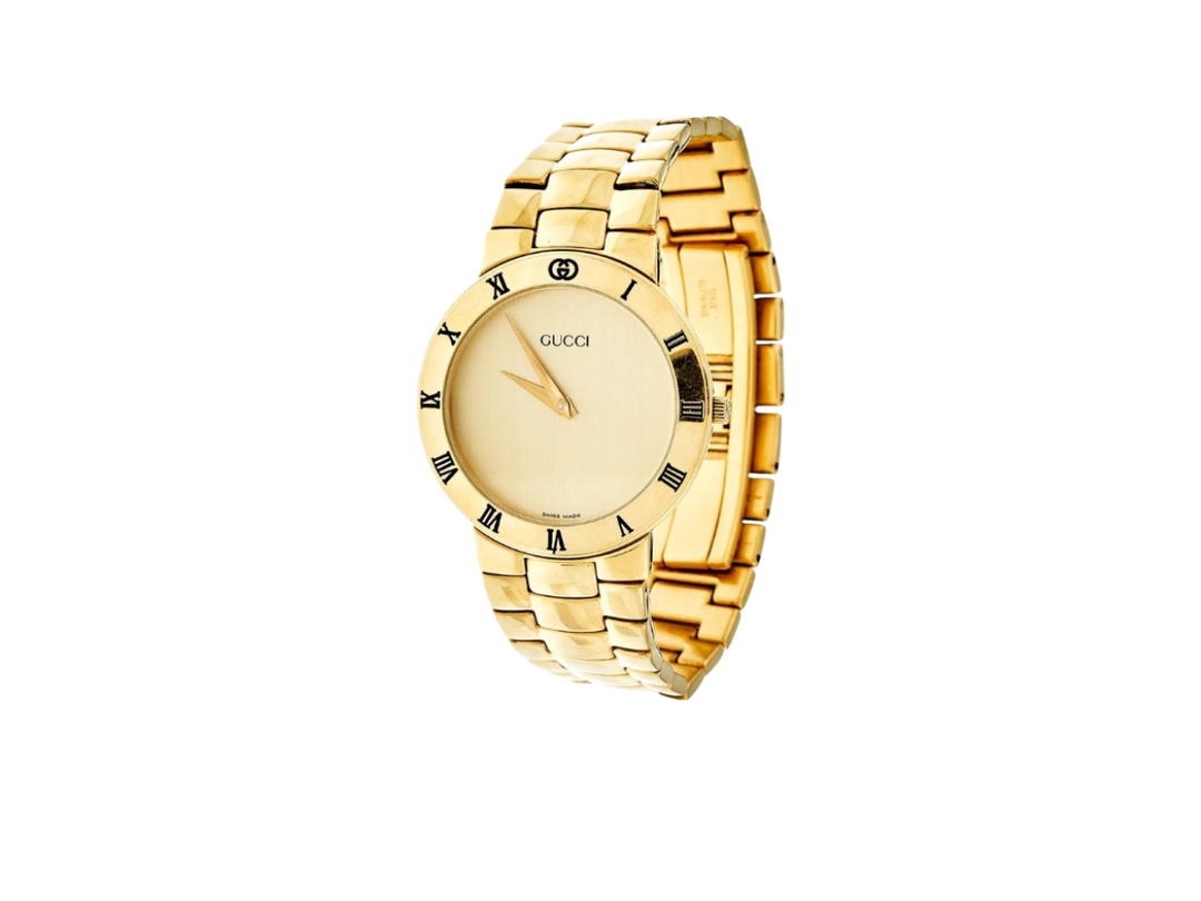 Gucci Gucci 3300L Watch 26mm Gold Plated Cream