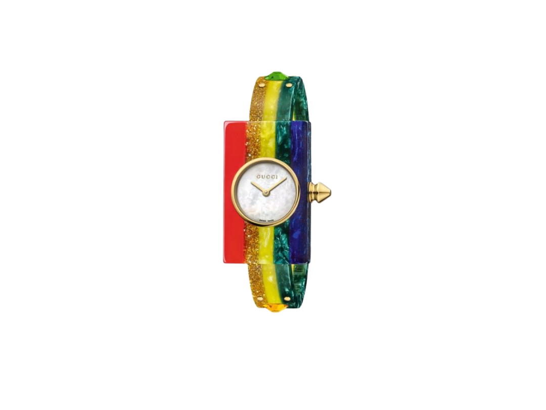 Gucci Gucci Plexiglas Watch Rainbow