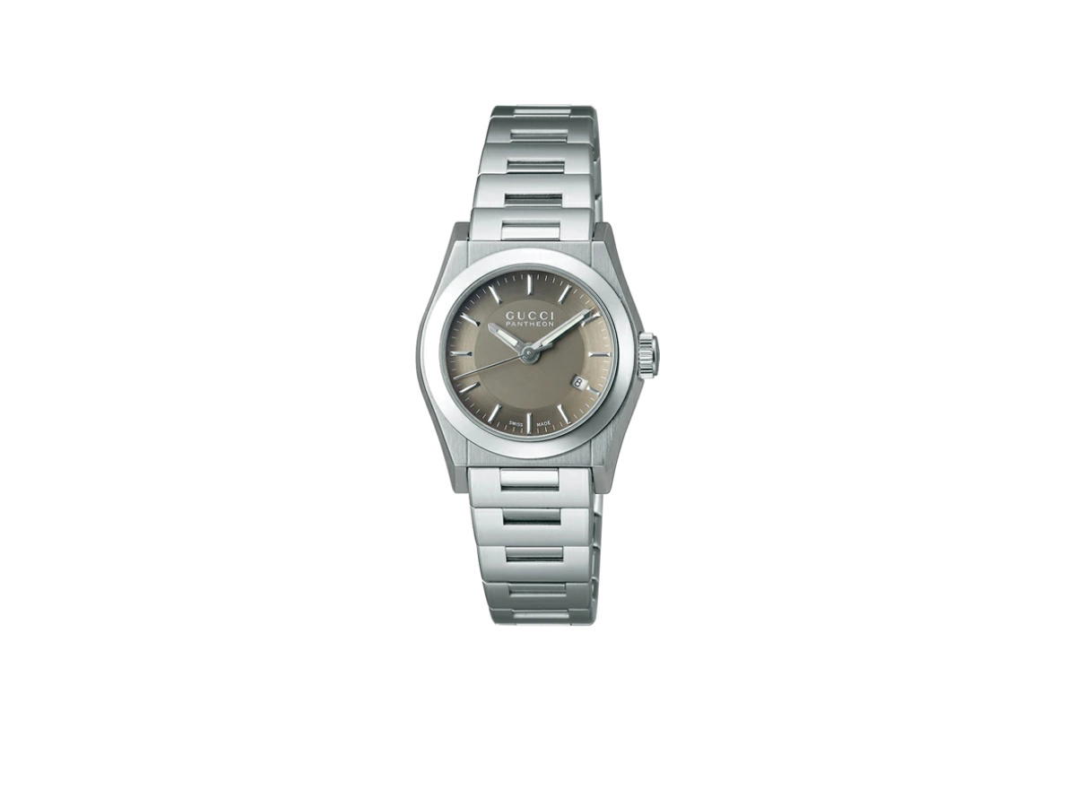 Gucci Gucci Pantheon Watch Stainless Steel Brown Silver