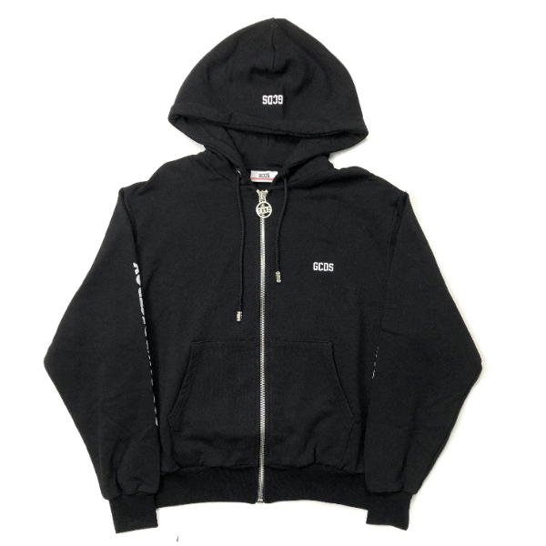 GCDS GCDs Black Slogan Hoodie