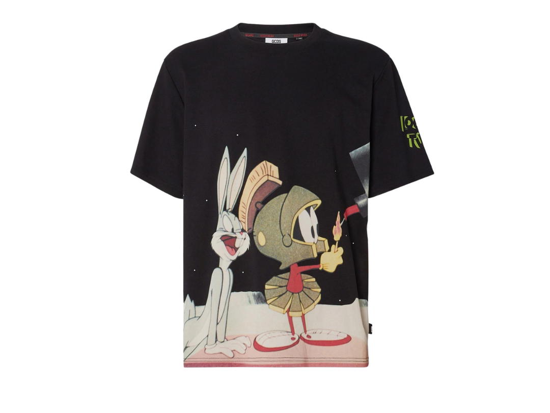 GCDS GCDs Looney Tunes Regular T-Shirt Black