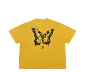 Buy Girls Don't Cry Butterfly T-Shirt Mustard at Sasom – Authentic and Ready to Ship