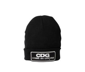 Buy CDG Logo Patch Beanie Hat Black at Sasom – Authentic and Ready to Ship