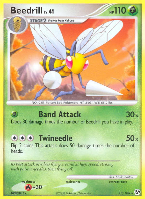 Pokemon Pokemon Beedrill R [GE 13/106] Diamond & Pearl "Great Encounters" [ReverseHolo] (EN)