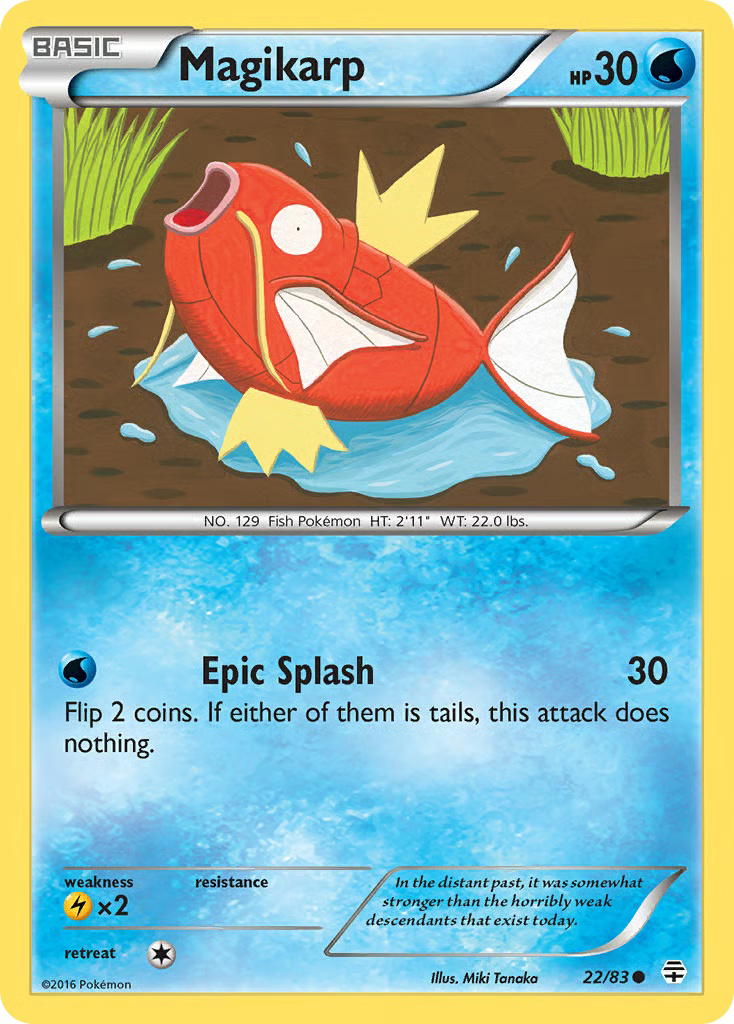 Pokemon Pokemon Magikarp C [GEN 22/83] XY "Generations" [ReverseHolo] (EN)
