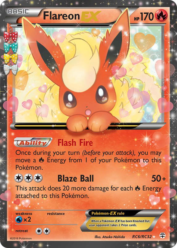 Pokemon Pokemon Flareon-EX [GEN RC6/RC32] XY "Generations" (EN)