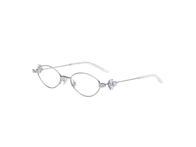 Gentle Monster Gentle Monster Carat 02 In Silver Metal Frame With Clear Lenses - view 1